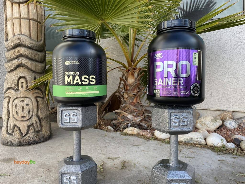Serious Mass vs Pro Gainer - weight gain powder comparison - heydayDo featured image