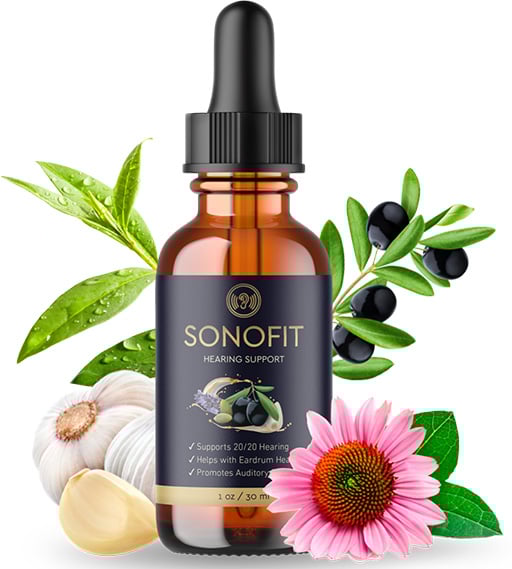 SonoFit bottle with flowers & plants